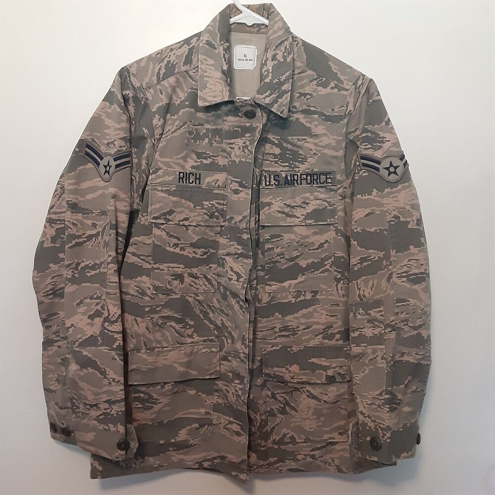 Official Air Force Utility Coat Digitized Tiger Camo Women's Size 6L
